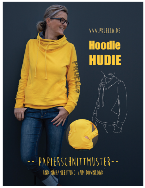 Papierschnitt Hoodie Hudie Gr. 34-46